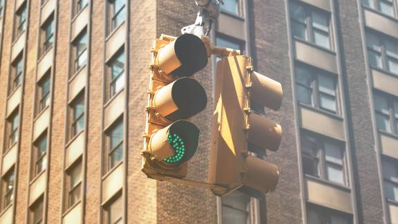 Verkeerslicht op groen